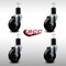 Service Caster 4'' SS Soft Rubber Wheel Swivel 1-3/4'' Expanding Stem Caster Set, 4PK SCC-SSEX20S414-SRS-134-4 - alternate 3